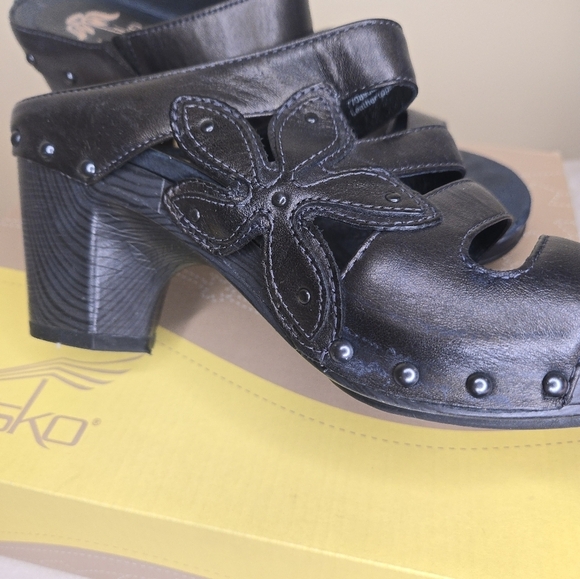 Dansko Nigella Brush Off Mule Sandals Graphite Size 9 (EU 39) - Picture 4 of 13
